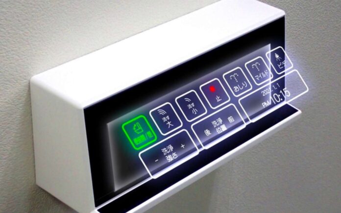 No Japão, os botões do banheiro tornaram-se 3D